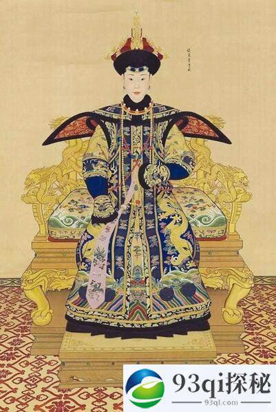 乾隆皇帝妃子的肖像画 纯惠皇贵妃朝服像