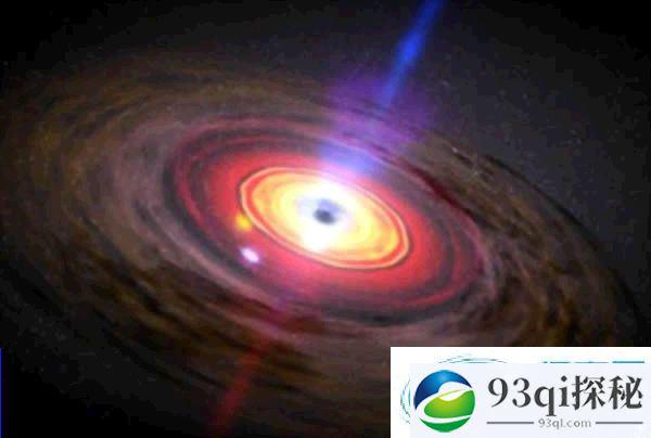 5亿光年外黑洞吞噬周围气体
