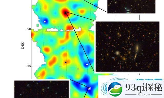 参与暗能量调查的科学家第一次发布一系列的宇宙暗物质地图