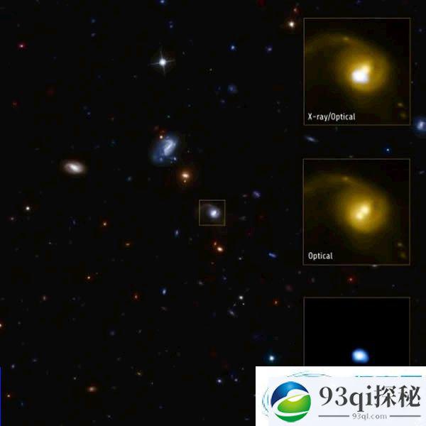 天文学家已经获得证据证明有一个大质量黑洞被它的宿主星系抛射了出去