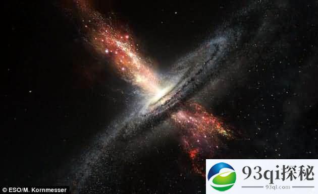 科学家首次发现超大质量黑洞喷流中恒星形成证据