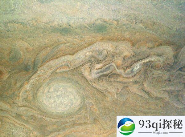 史上距离最近的木星照片：神秘巨型风暴云