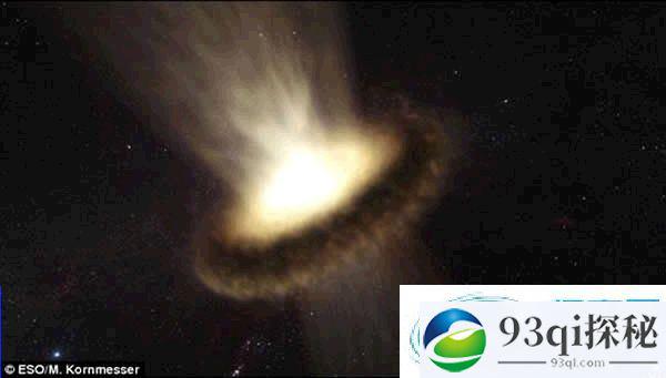 超大质量黑洞PDS 456喷涌出强大“飓风” 足以迫使一个星系停止产生新恒星