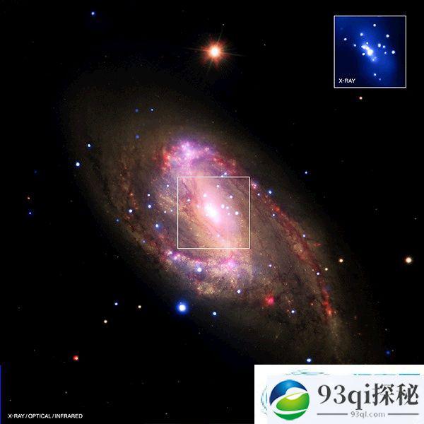 3000万光年外旋转星系NGC 3627中央可能存在一个超大质量黑洞