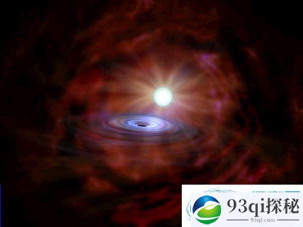 2200万光年外黑洞发出异常光亮