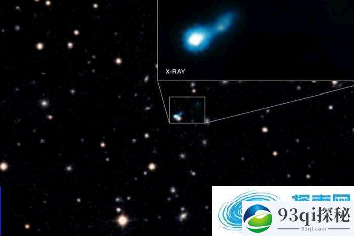 发现被宇宙古老光线照亮的超大质量黑洞喷流