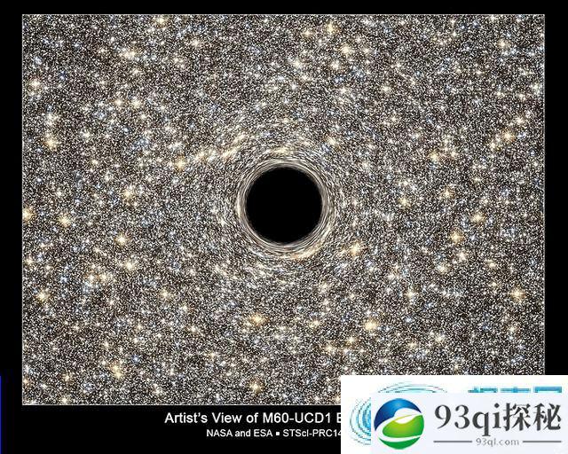 小星系M60-UCD1藏超级黑洞