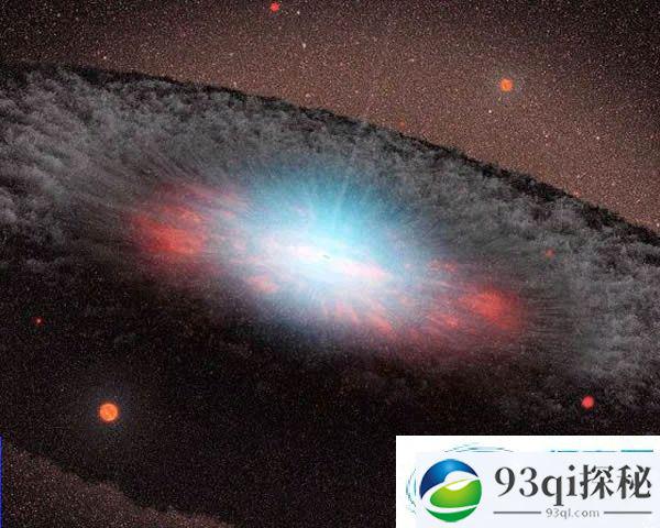 最新研究发现一个星系中心超大质量黑洞正在向外喷射大量分子氢