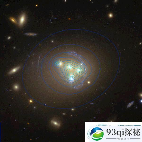 对星系团Abell 3827中的星系观测发现暗物质可能还有一种神秘的作用力