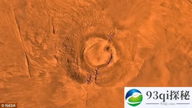 火星上发现大型火山遗迹：与地球恐龙同时期消亡
