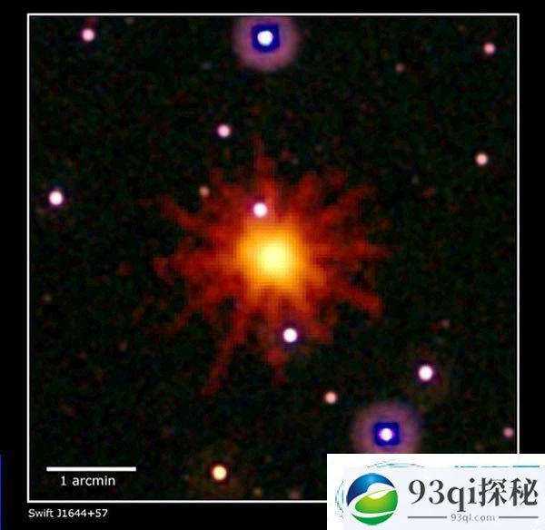 天文学家首次观测到巨大黑洞吞下一颗恒星