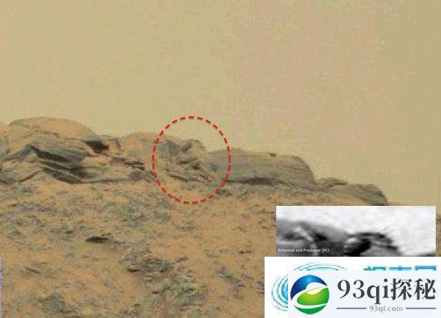 新发现！NASA照片发现男性火星人上帝形象物体！